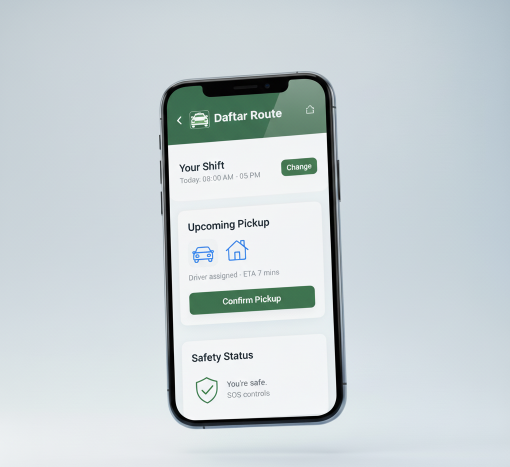 Daftar Route App Screen