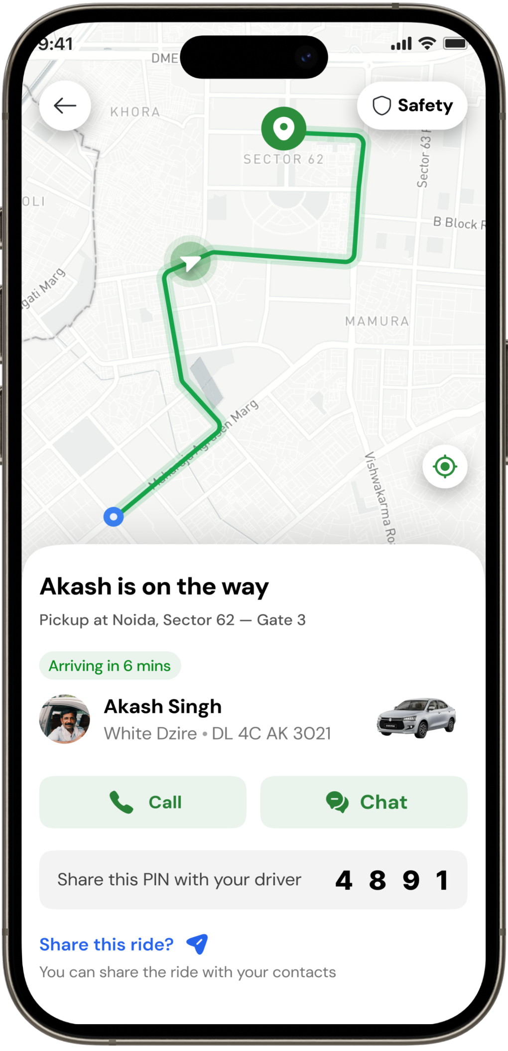 Daftar Route App Screen